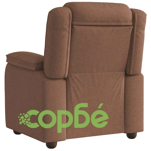 Наклоняем текстилен стол с дървено-метална рамка, кафяв, 96 x 99 x 102 см ➤ топ цена ➤ sorbe.bg