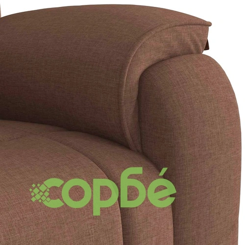 Наклоняем текстилен стол с дървено-метална рамка, кафяв, 96 x 99 x 102 см ➤ топ цена ➤ sorbe.bg