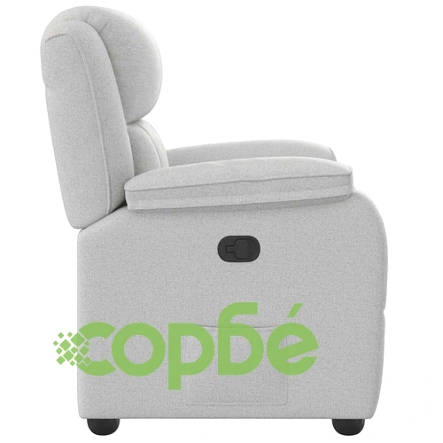 Релакс Фотьойл с Наклон от Плат в Облачно Сиво 96x99x102 см ➤ топ цена ➤ sorbe.bg