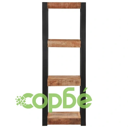 Стенен рафт от масивно манго дърво 35x35x100 cm - Рустик дизайн ➤ топ цена ➤ sorbe.bg