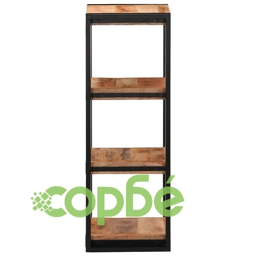 Стенен рафт от масивно манго дърво 35x35x100 cm - Рустик дизайн ➤ топ цена ➤ sorbe.bg