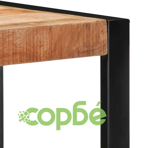 Стенен рафт от масивно манго дърво 35x35x100 cm - Рустик дизайн ➤ топ цена ➤ sorbe.bg