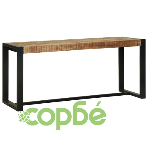 Пейка от масивно манго дърво, кафява, 100 x 35 x 45 см, за коридор ➤ топ цена ➤ sorbe.bg