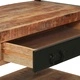 Кухненски стелаж от масивна акация 80x40x160 см кафяв