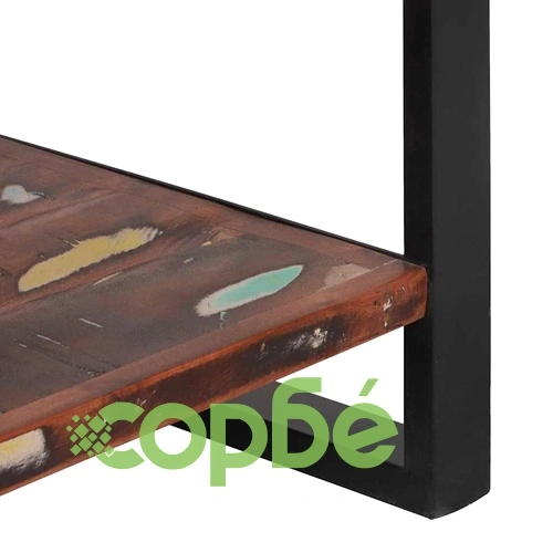 Кухненски стелаж от регенерирано дърво многоцветен 80x40x160 см ➤ топ цена ➤ sorbe.bg