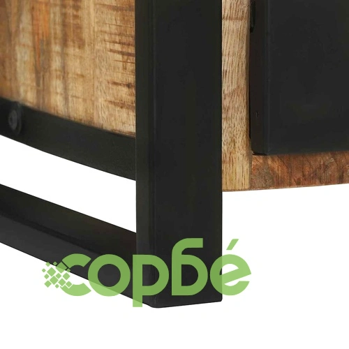 Шкаф за мивка от масивно манго дърво 55x35x60 см кафяв цвят ➤ топ цена ➤ sorbe.bg