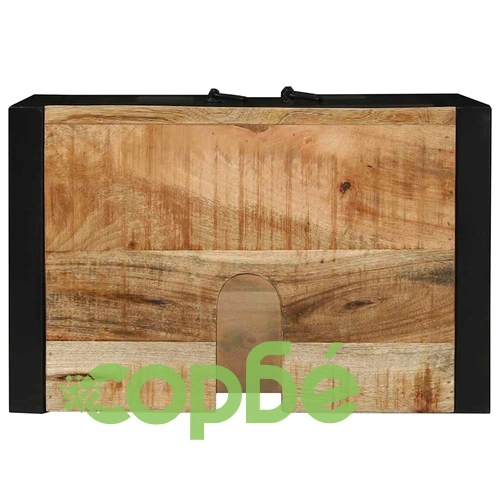 Шкаф за мивка от масивно манго дърво 55x35x60 см кафяв цвят ➤ топ цена ➤ sorbe.bg