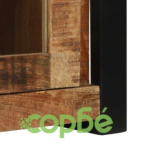 Стенен шкаф за баня от масивно дърво манго 40x30x60 см кафяв ➤ топ цена ➤ sorbe.bg
