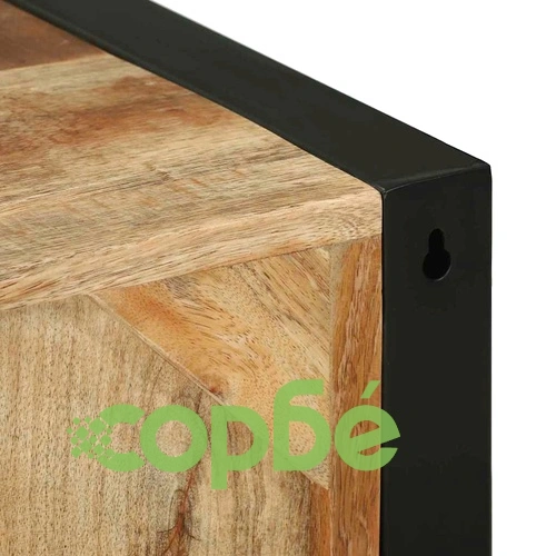 Стенен шкаф за баня от масивно дърво манго 40x30x60 см кафяв ➤ топ цена ➤ sorbe.bg