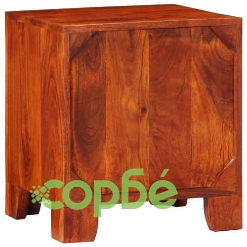 Нощно шкафче от масивна акация 40x35x45 cm с чекмедже ➤ топ цена ➤ sorbe.bg