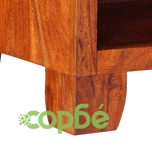 Нощно шкафче от масивна акация 40x35x45 cm с чекмедже ➤ топ цена ➤ sorbe.bg