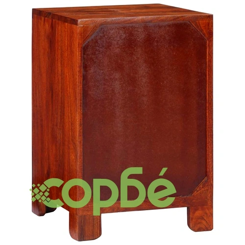 Нощно Шкафче от Масивна Акация 40x40x60 cm с Чекмедже ➤ топ цена ➤ sorbe.bg