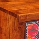 Нощно Шкафче от Масивна Акация 35x35x45 cm с Чекмедже и Рафт