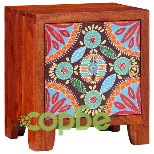 Нощно шкафче от масивна акация 40x30x45 cm с чекмедже ➤ топ цена ➤ sorbe.bg