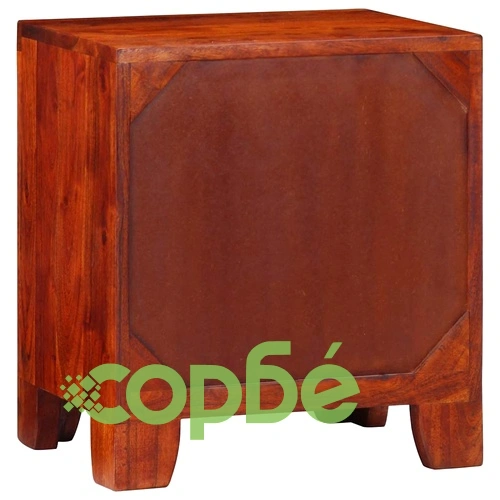 Нощно шкафче от масивна акация 40x30x45 cm с чекмедже ➤ топ цена ➤ sorbe.bg