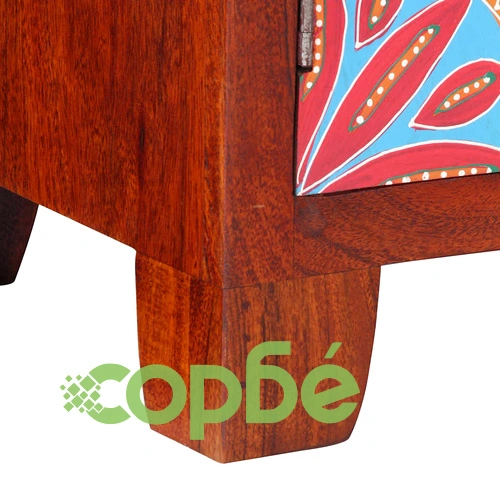 Нощно шкафче от масивна акация 40x30x45 cm с чекмедже ➤ топ цена ➤ sorbe.bg