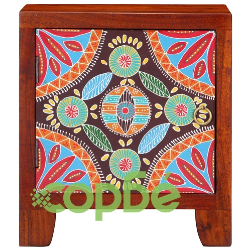 Нощни шкафчета от масивна акация, 2 броя, 40x30x45 см ➤ топ цена ➤ sorbe.bg