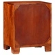Бюфет от масивна акация с 3 чекмеджета, многоцветен, 50x35x60 см