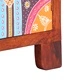 ТВ Шкаф Multicolour 110x30x40 см от Масивна Акациева Дървесина с 2 Врати