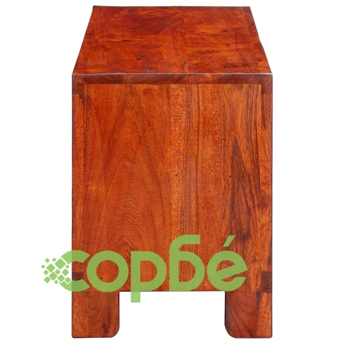 ТВ Шкаф Multicolour 110x30x40 см от Масивна Акациева Дървесина с 2 Врати ➤ топ цена ➤ sorbe.bg