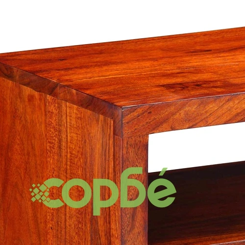ТВ Шкаф Multicolour 110x30x40 см от Масивна Акациева Дървесина с 2 Врати ➤ топ цена ➤ sorbe.bg