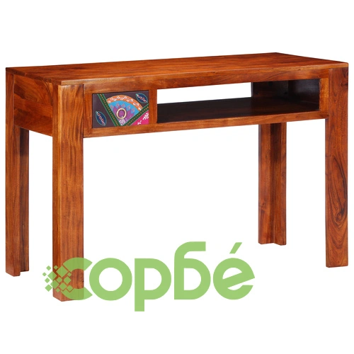 Бюро от масивна акация 110x50x73 см с отворено рафтче ➤ топ цена ➤ sorbe.bg