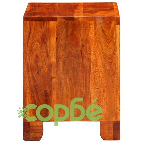 Страничен шкаф от масивна акациева дървесина 40x35x45 см ➤ топ цена ➤ sorbe.bg
