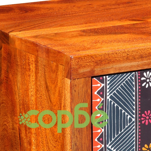 Страничен шкаф от масивна акациева дървесина 40x35x45 см ➤ топ цена ➤ sorbe.bg