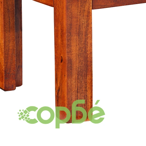 Странична маса от масивно акациево дърво 40x30x36 см - правоъгълна ➤ топ цена ➤ sorbe.bg