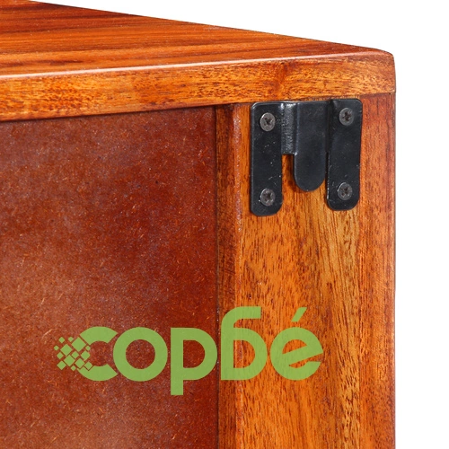 Нощни шкафчета от масивна акация, комплект 2 бр., 40x35x35 см ➤ топ цена ➤ sorbe.bg