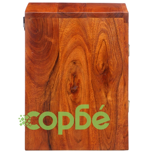 Нощни шкафчета от масивно дърво шишам с геометричен дизайн, комплект 2 бр. ➤ топ цена ➤ sorbe.bg