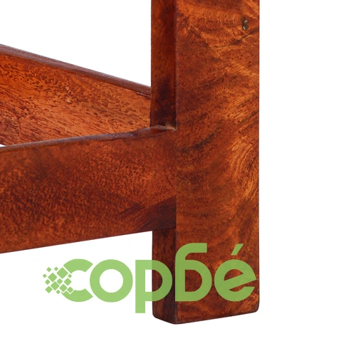 Телефонна масичка 35x35x75 см от масивна акациева дървесина ➤ топ цена ➤ sorbe.bg