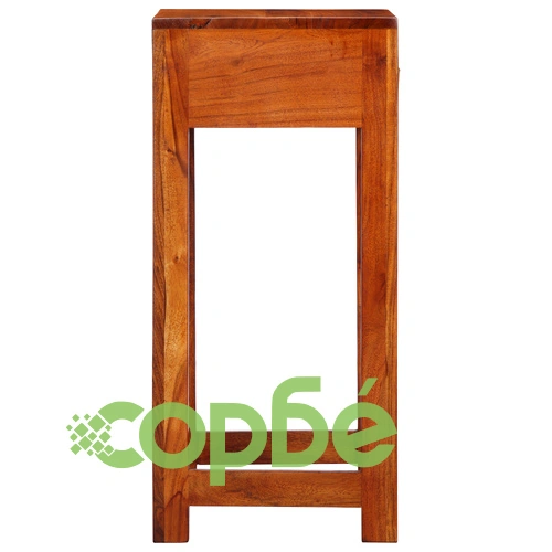 Телефонна масичка 35x35x75 см от масивна акациева дървесина ➤ топ цена ➤ sorbe.bg