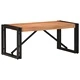 Масичка за кафе от масивна акация 80x40x35 см с метална рамка