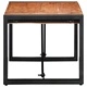 Масичка за кафе от масивна акация 80x40x35 см с метална рамка