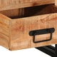 Нощно шкафче от масивно манго дърво 40x40x59 см с правоъгълна форма