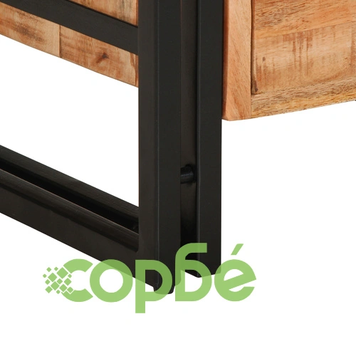 Нощно шкафче от масивно манго дърво 40x40x59 см с правоъгълна форма ➤ топ цена ➤ sorbe.bg