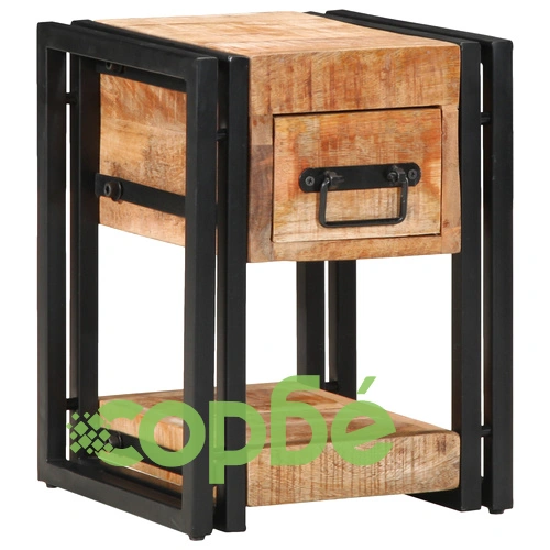 Нощни шкафчета от масивно мангово дърво - комплект 2 бр., 40x40x40 см ➤ топ цена ➤ sorbe.bg