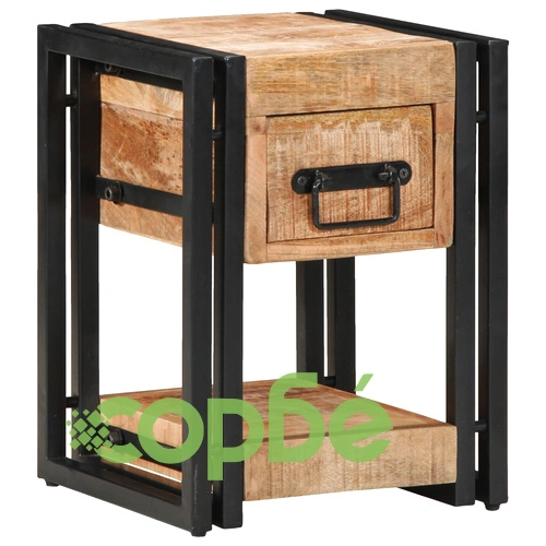 Нощни шкафчета от масивно мангово дърво - комплект 2 бр., 40x40x40 см ➤ топ цена ➤ sorbe.bg