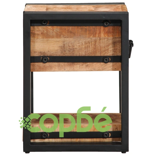 Нощни шкафчета от масивно мангово дърво - комплект 2 бр., 40x40x40 см ➤ топ цена ➤ sorbe.bg