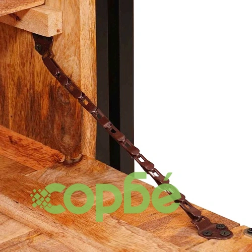 Шкаф за обувки от масивно мангово дърво, кафяв, 90 x 38 x 45 см ➤ топ цена ➤ sorbe.bg