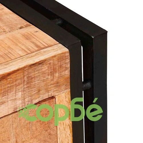 Шкаф за обувки от масивно мангово дърво, кафяв, 90 x 38 x 45 см ➤ топ цена ➤ sorbe.bg