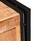 Шкаф за обувки от масивно мангово дърво, кафяв, 90 x 38 x 45 см