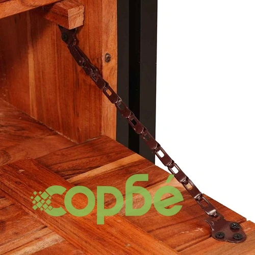 Шкаф за обувки от масивно акациево дърво, кафяв, 90 x 38 x 45 см ➤ топ цена ➤ sorbe.bg