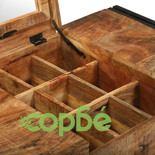 Тоалетна маса 90x50x75 см от масивна дървесина манго с чекмедже ➤ топ цена ➤ sorbe.bg