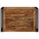 Кутия за съхранение от мангово дърво и метал 80x50x50 см