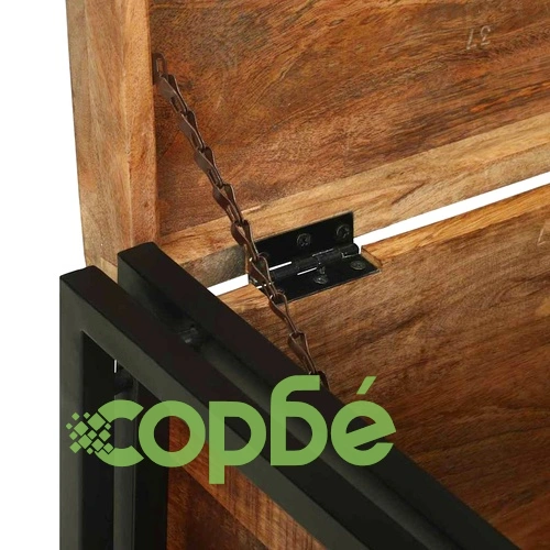 Кутия за съхранение 60x40x41 см от масивно мангово дърво ➤ топ цена ➤ sorbe.bg