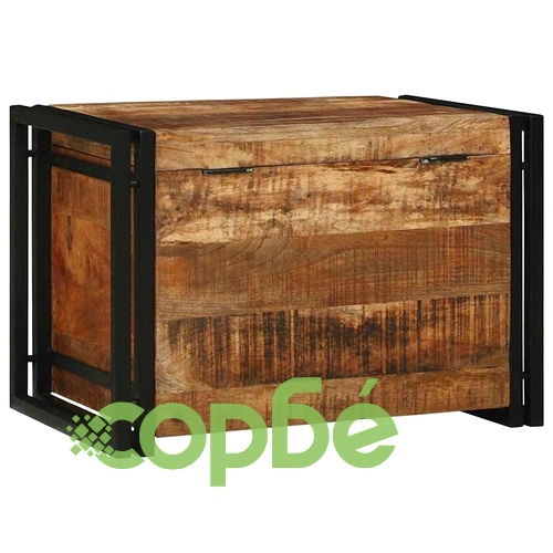 Кутия за съхранение 60x40x41 см от масивно мангово дърво ➤ топ цена ➤ sorbe.bg