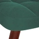 Релакс стол с табуретка от кадифе, тъмнозелен, 61,5 x 69 x 95,5 см