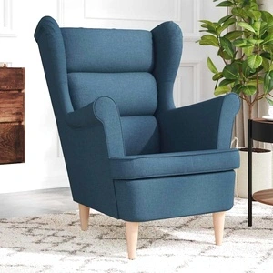 Фотьойл Blue Fabric - Елегантен Текстилен Стол за Отдих 74x84x100 см